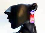 Resin Earrings- Red Colour
