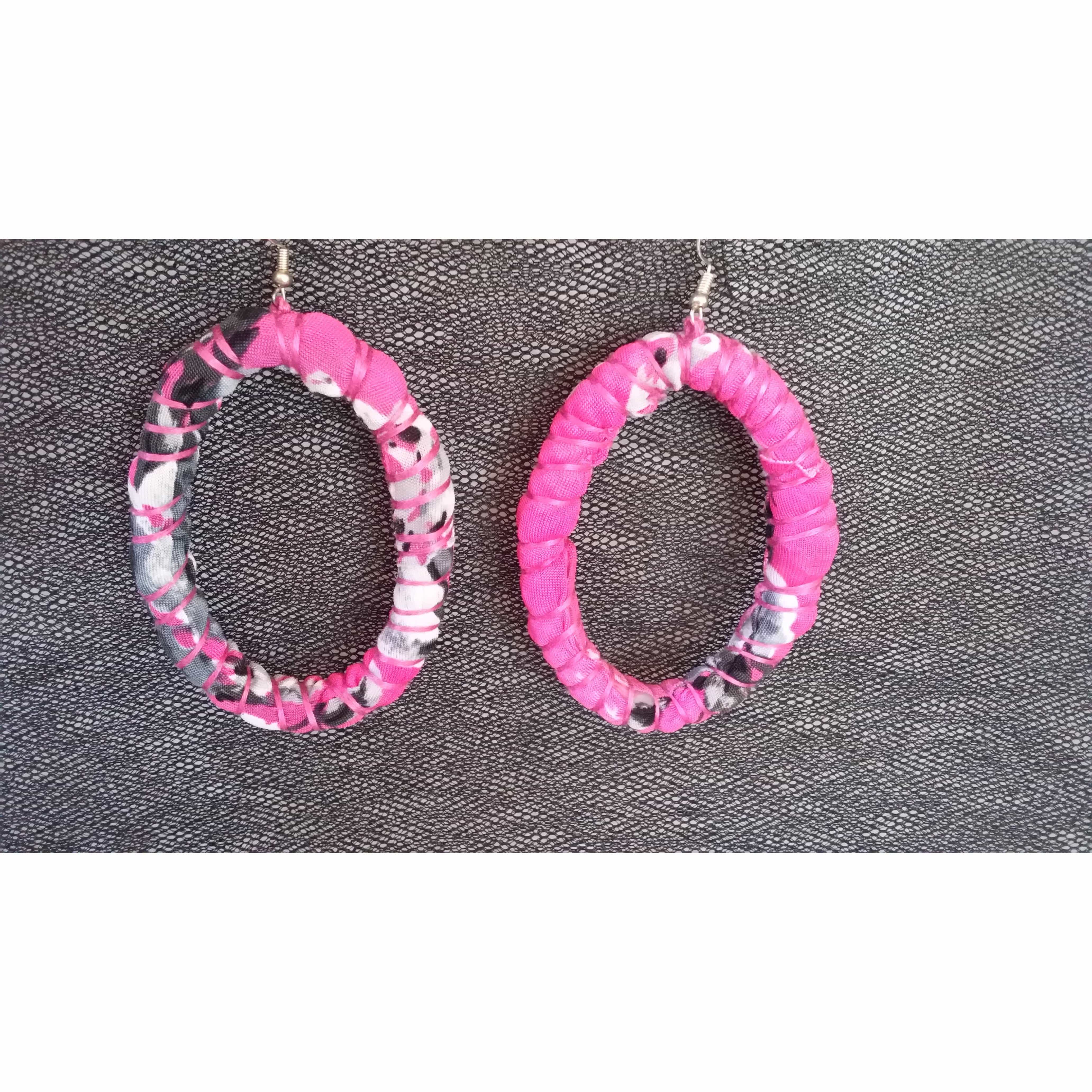 Hooped Earrings- Pink Colour + Online women’s store