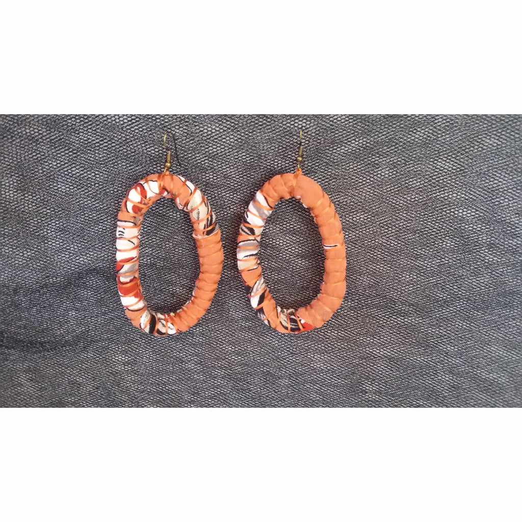 Hooped Earrings- Orange Colour + Online women’s store