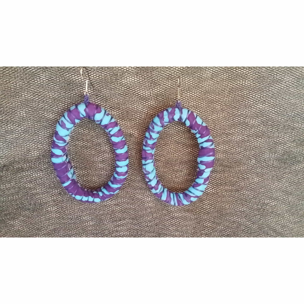 Hooped Earrings- Purple Colour + Online women’s store