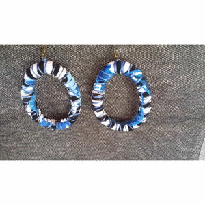 Hooped Earrings- Blue Colour + Online women’s store
