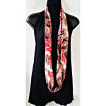 Infinity Scarf- Paisley Design- Pink / Brown Tones- Polyester