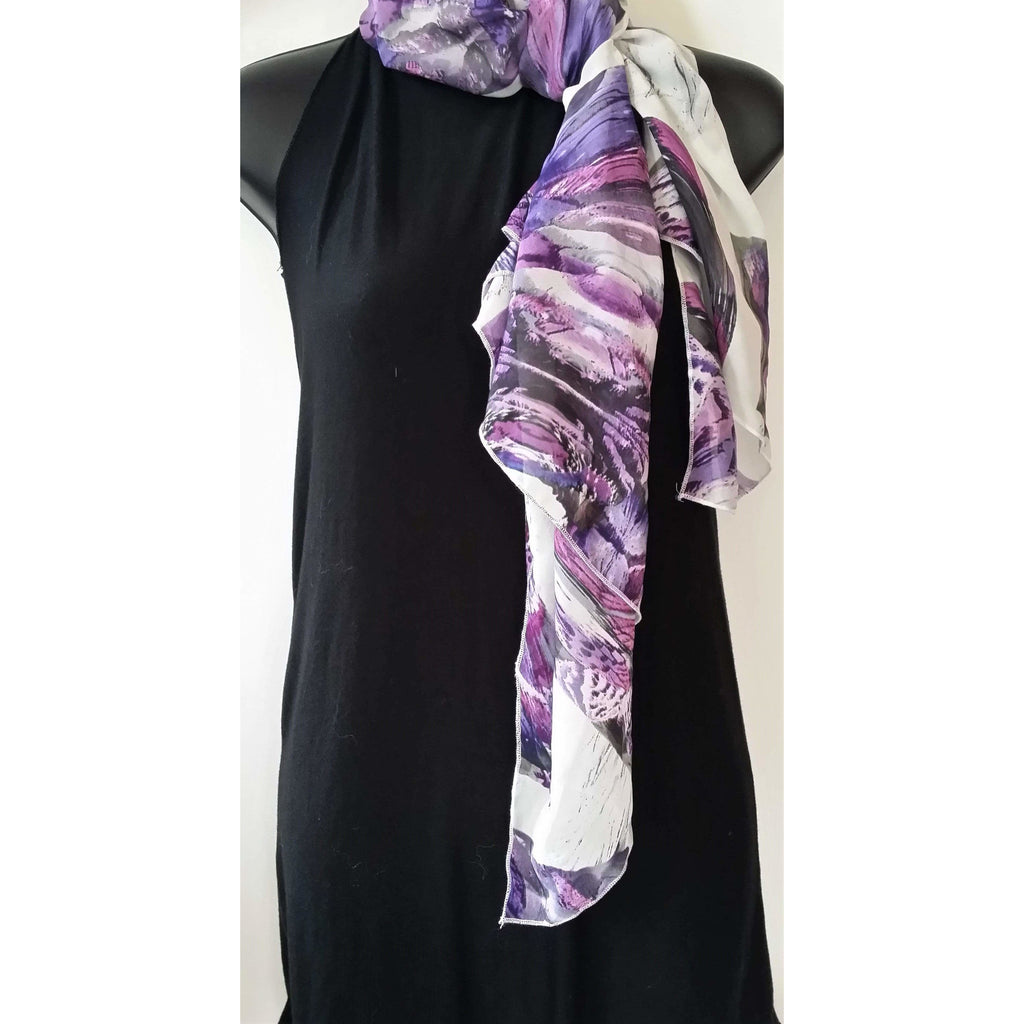 Fabric Scarf / Shawl - Multi Coloured- Soft drape-  Sheer Texture- Polyester