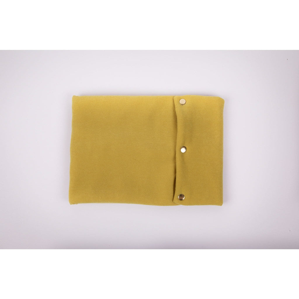 Lime, yellow neck warmer- Gold colour metal snaps