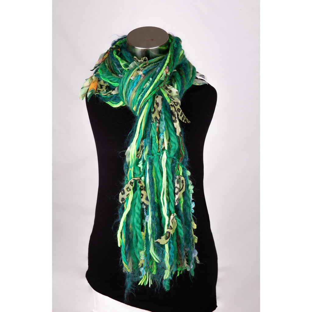 Scarf -Green multi- textile-Winter 