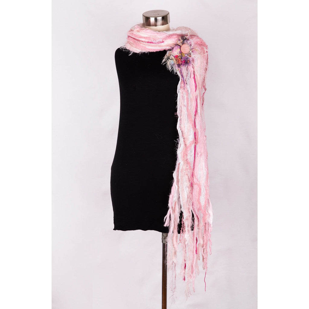 Scarf-soft pink/ multi- textile 