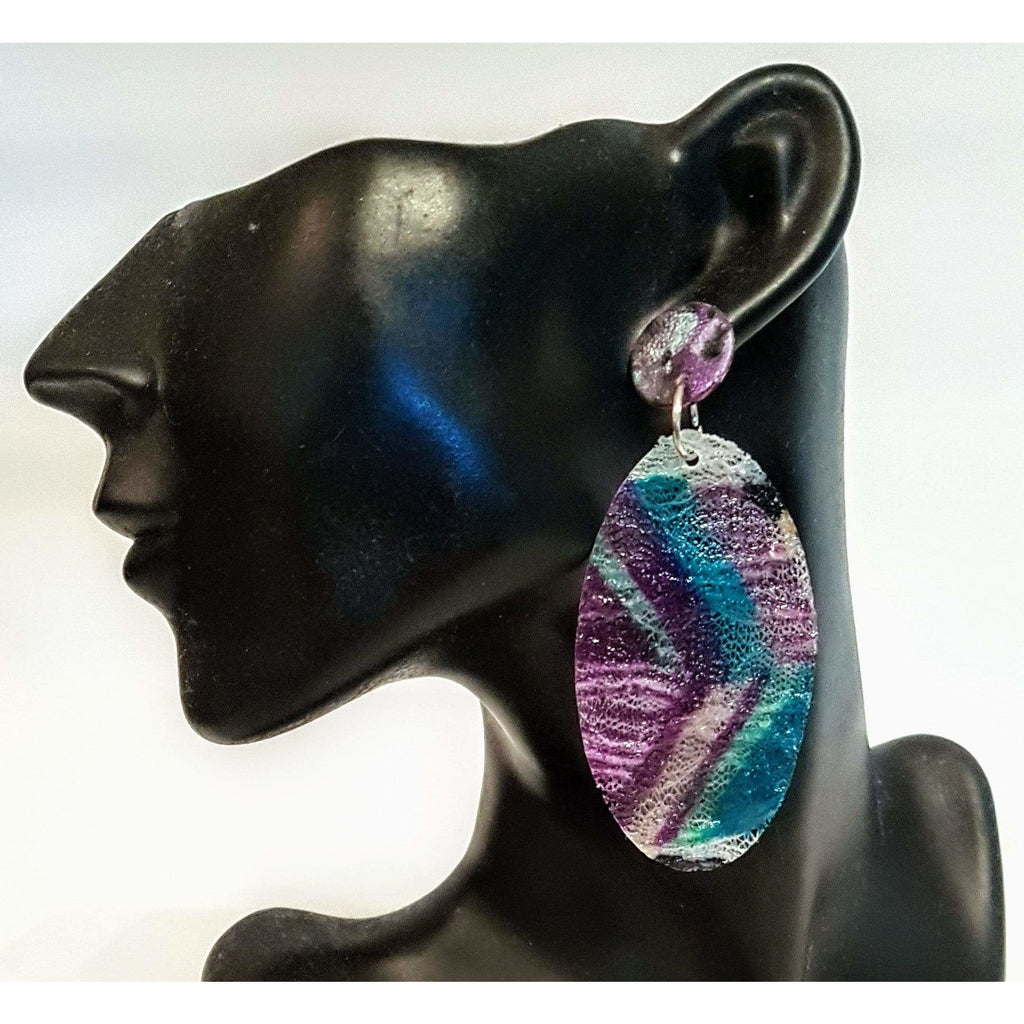 Earrings-Purple Colour + Online women’s store